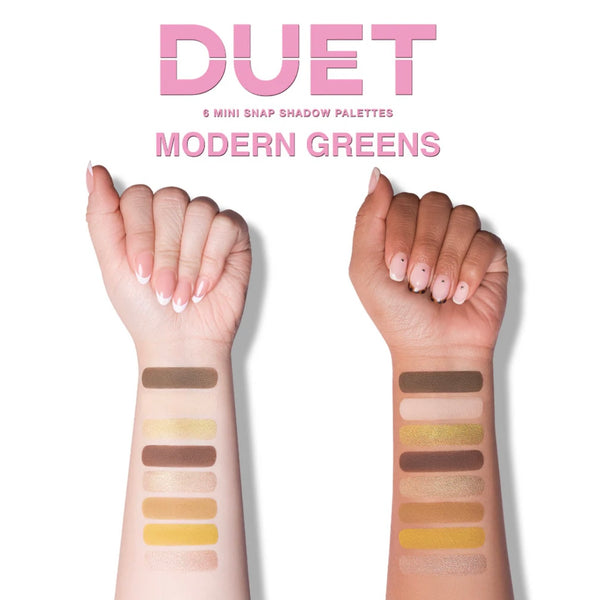 ‘Modern Greens’ Duet Mini Snap Palette
