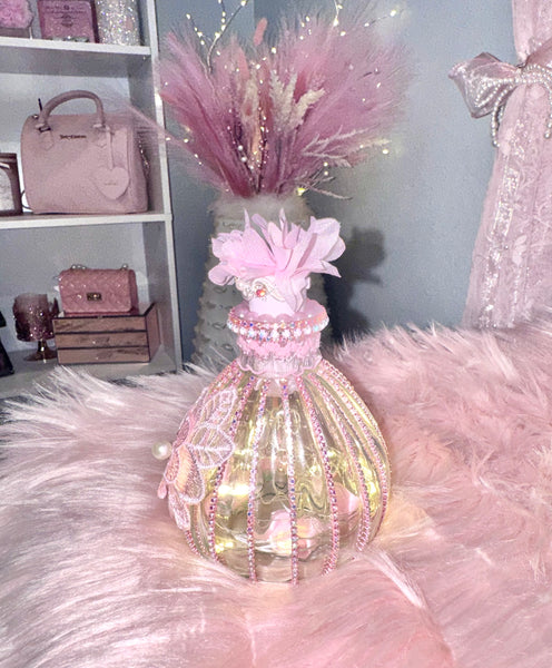 Custom Pink Light Up Bottle - PREORDER